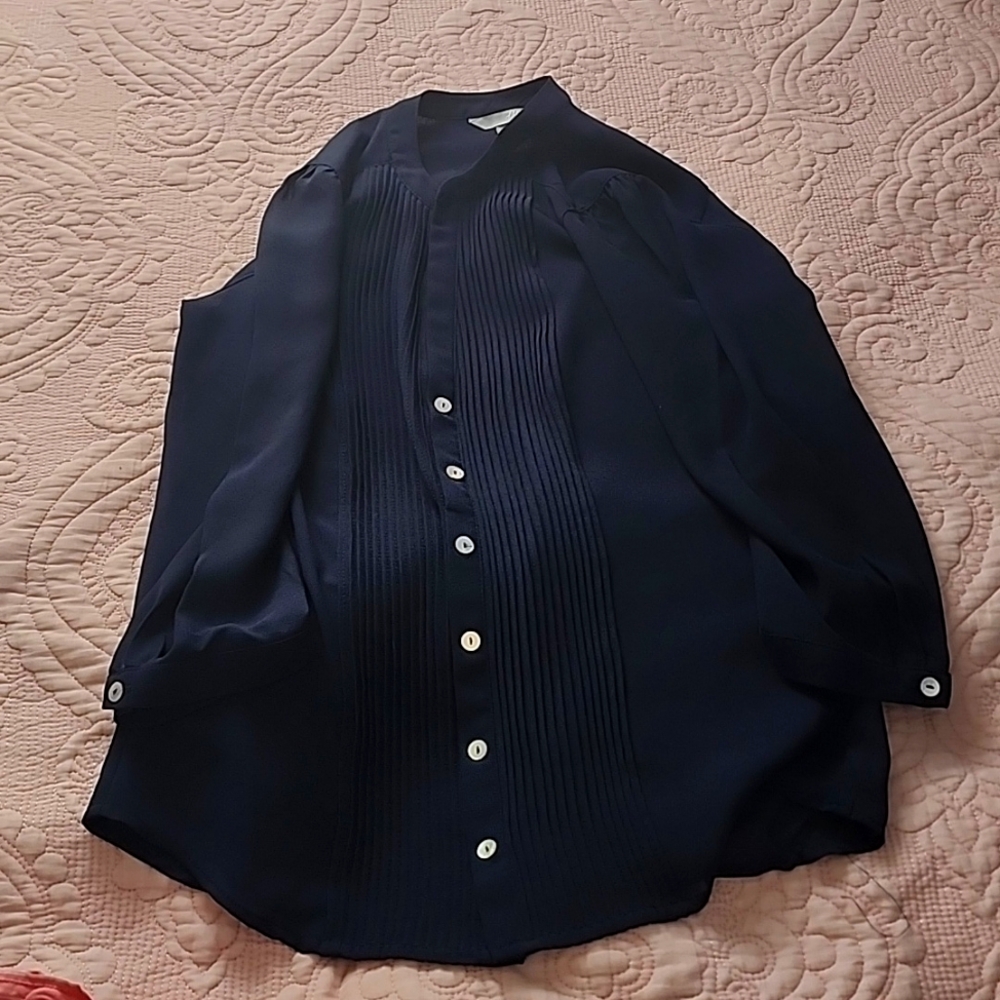 H&M, Size 2, navy blue